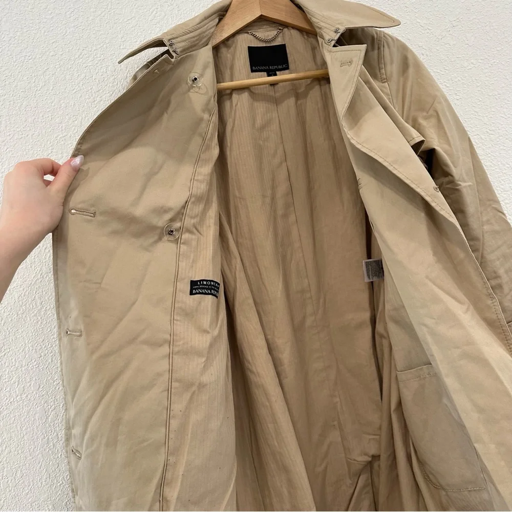BANANA REPUBLIC trench coat SzS - Picture 11 of 11